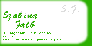 szabina falb business card